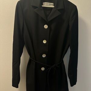 Sandy Liang Greene Coat - Black